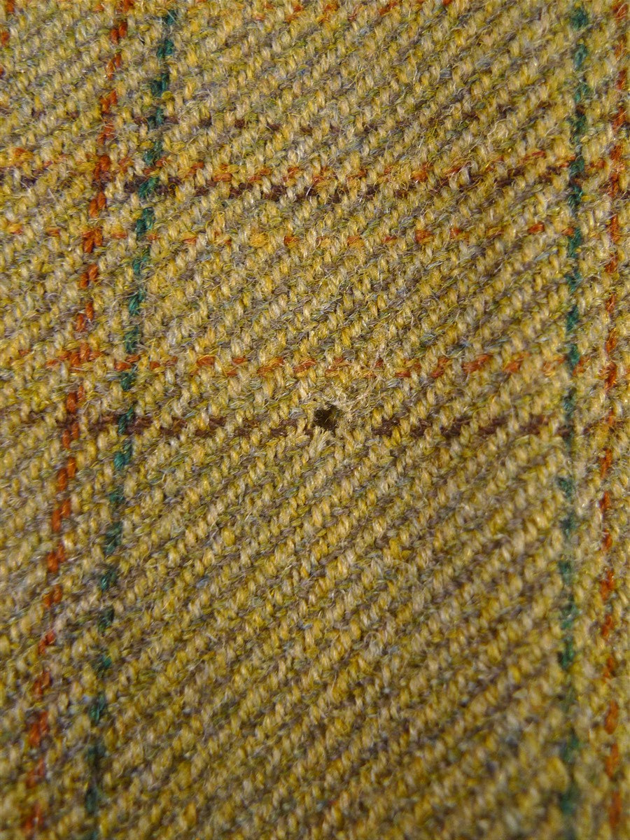 25/1057 exceptional 1991 anderson & sheppard savile row bespoke heavyweight green wp check tweed shooting suit w/ breeks 44-45 regular