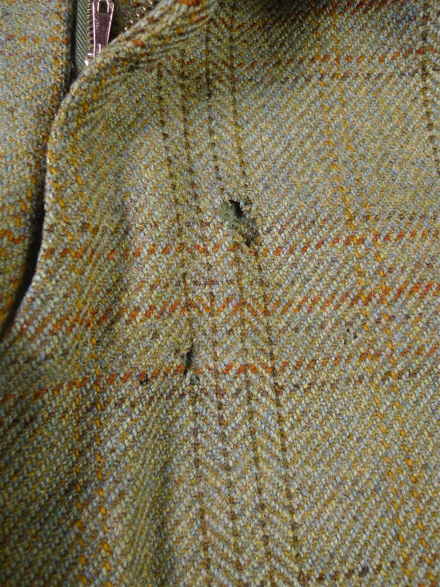 25/1058 exceptional 2005 anderson & sheppard savile row bespoke heavyweight green wp check tweed shooting suit w/ breeks 44-45 regular