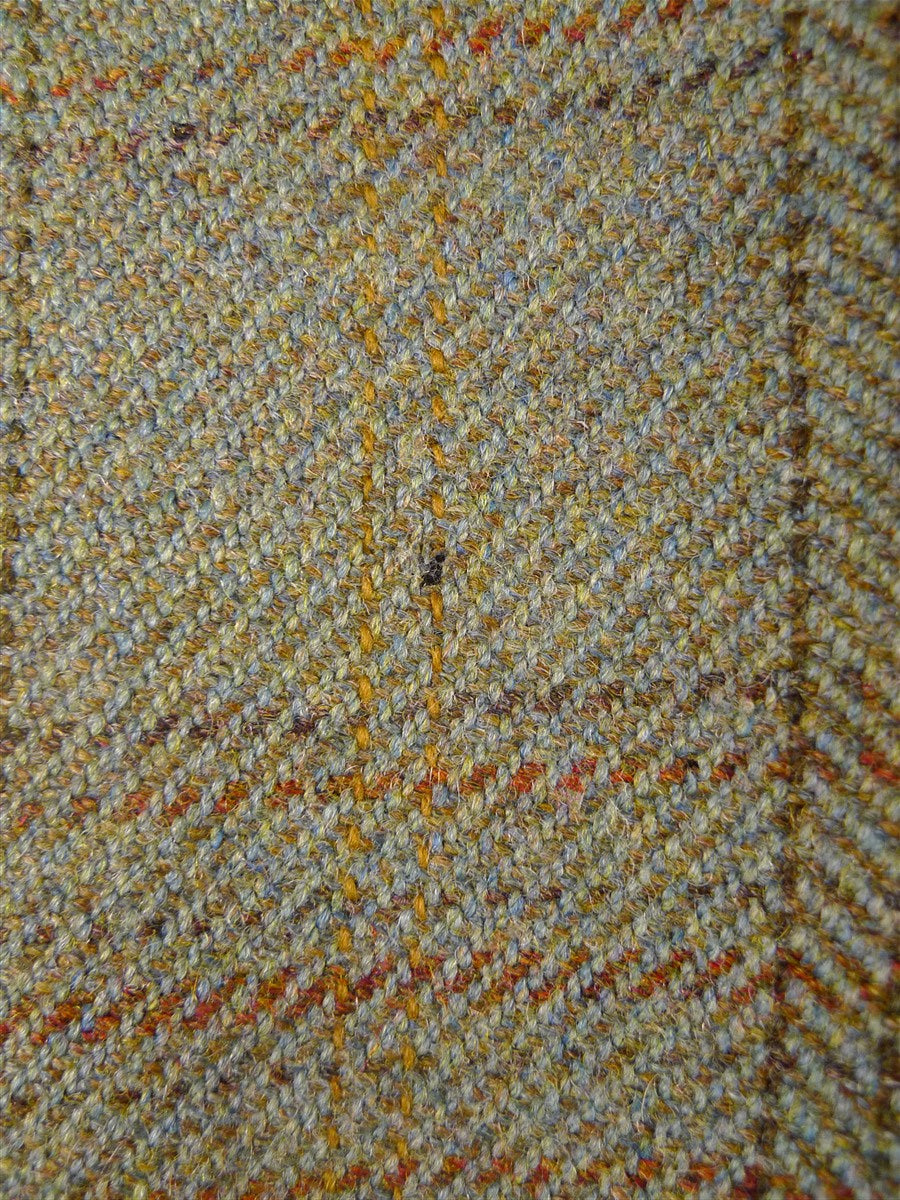 25/1058 exceptional 2005 anderson & sheppard savile row bespoke heavyweight green wp check tweed shooting suit w/ breeks 44-45 regular