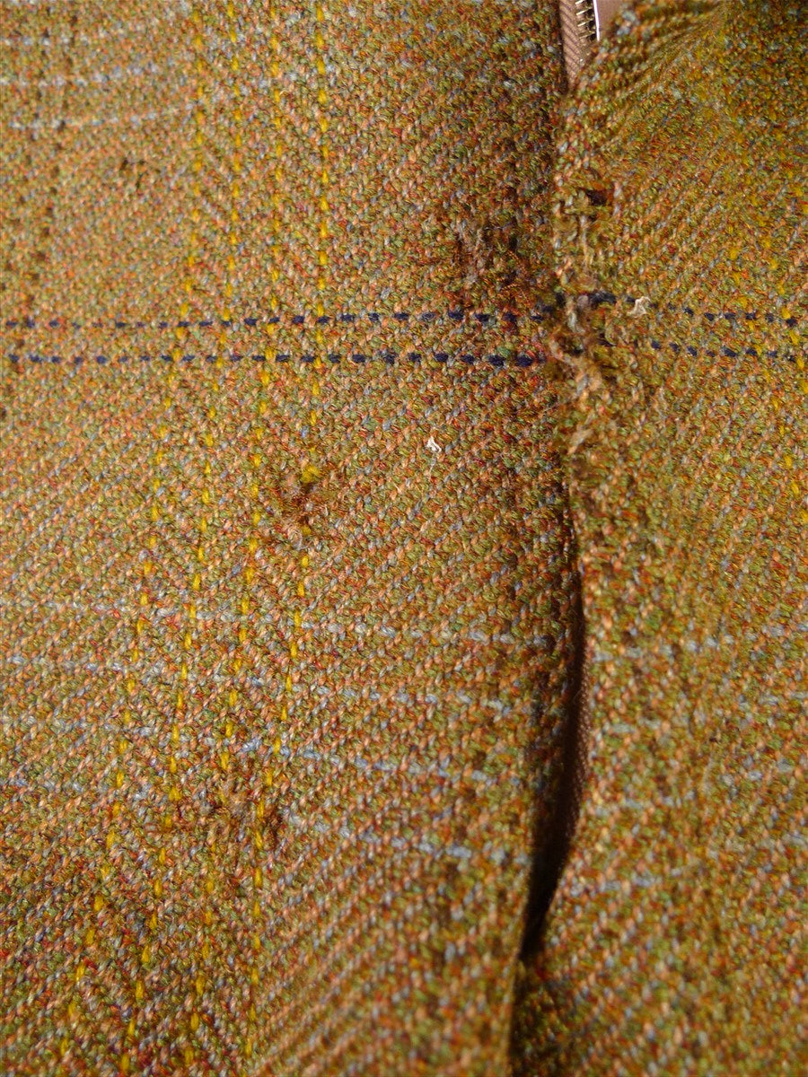 25/1059 exceptional 2005 anderson & sheppard savile row bespoke heavyweight brown wp check tweed shooting suit w/ breeks 43-44 regular