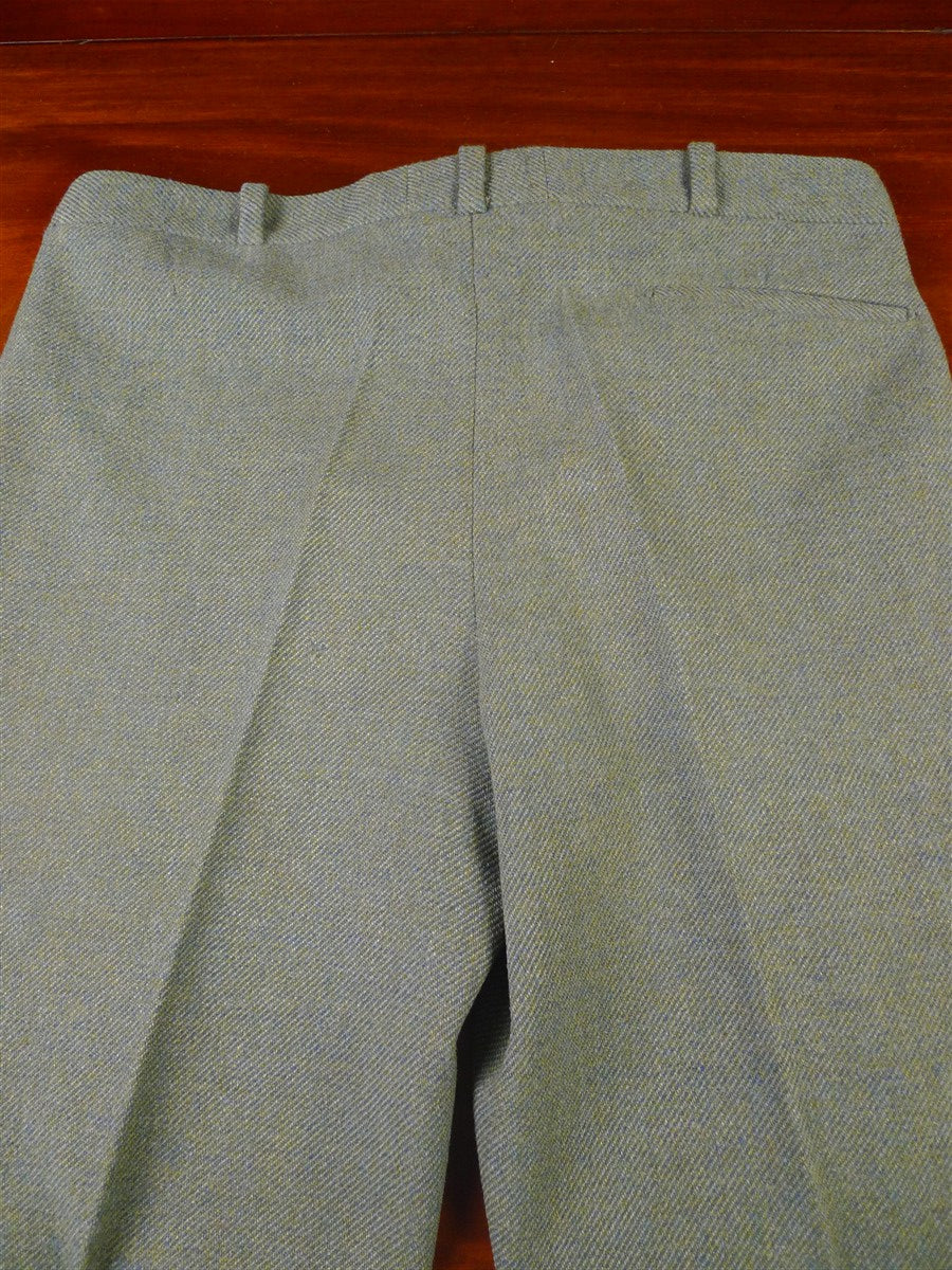 25/1043 vintage heavyweight lovat green twill tweed shooting breeks 34-38