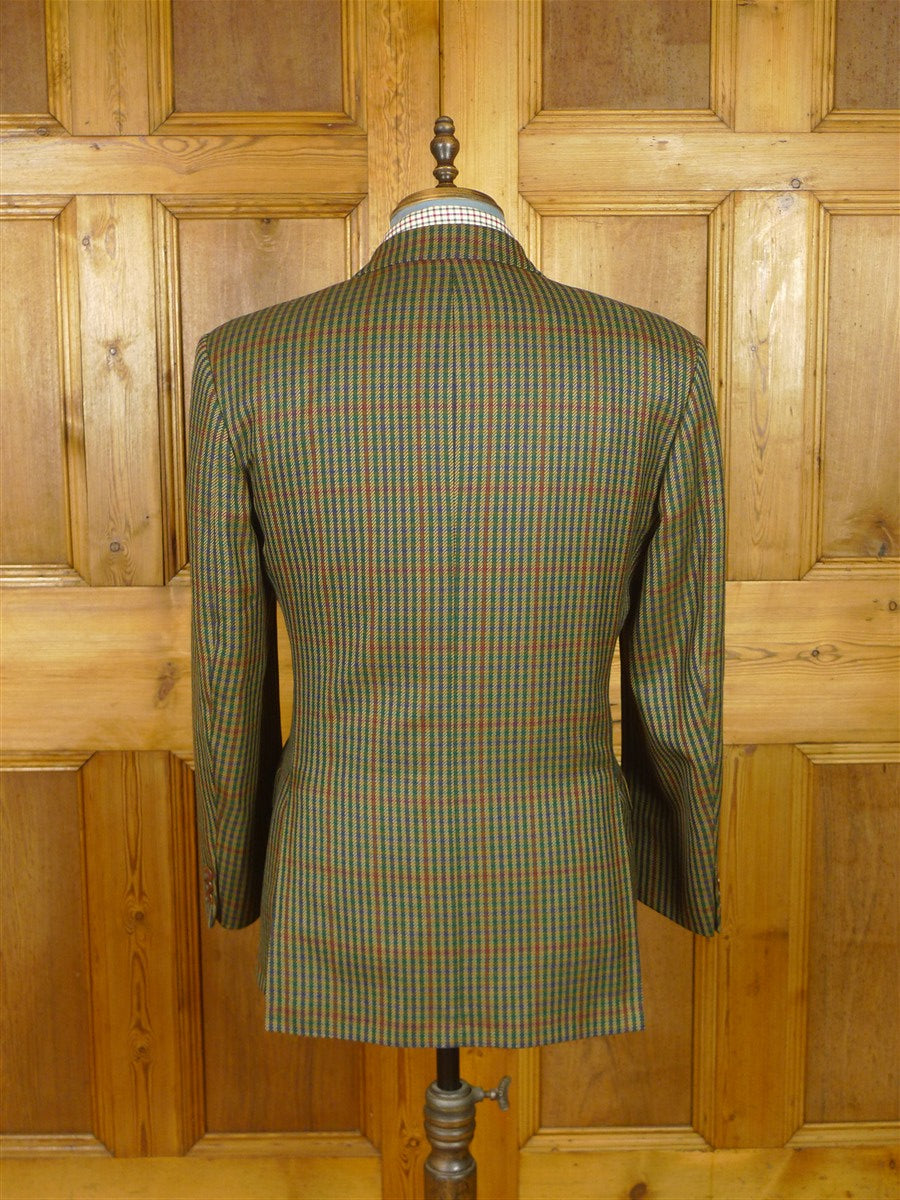 25/1070 immaculate vintage daks gun check wool sports jacket blazer 38-39 regular