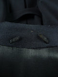 25/1087 vintage 1955 gieves savile row bespoke extra-heavy dark navy blue d/b greatcoat overcoat 38