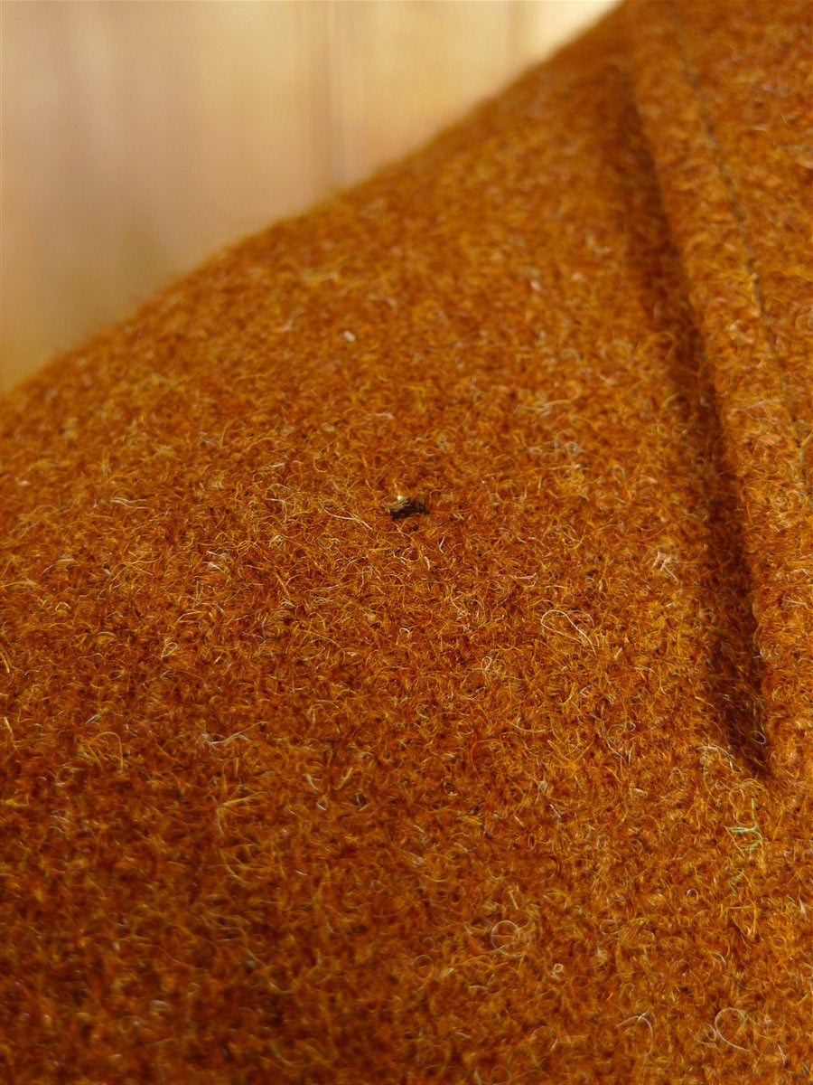 25/1072 wonderful russet brown vintage harris tweed half-norfolk style country jacket 42 regular