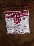 25/1072 wonderful russet brown vintage harris tweed half-norfolk style country jacket 42 regular