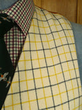 25/1064A vintage british tattersall check wool riding country waistcoat 44