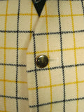 25/1064A vintage british tattersall check wool riding country waistcoat 44