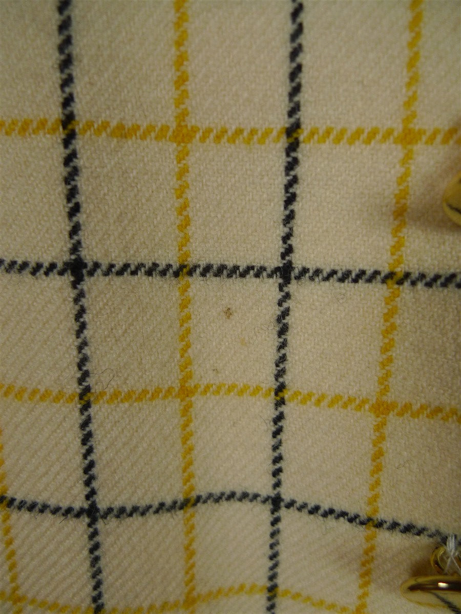 25/1064A vintage british tattersall check wool riding country waistcoat 44