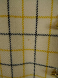 25/1064A vintage british tattersall check wool riding country waistcoat 44