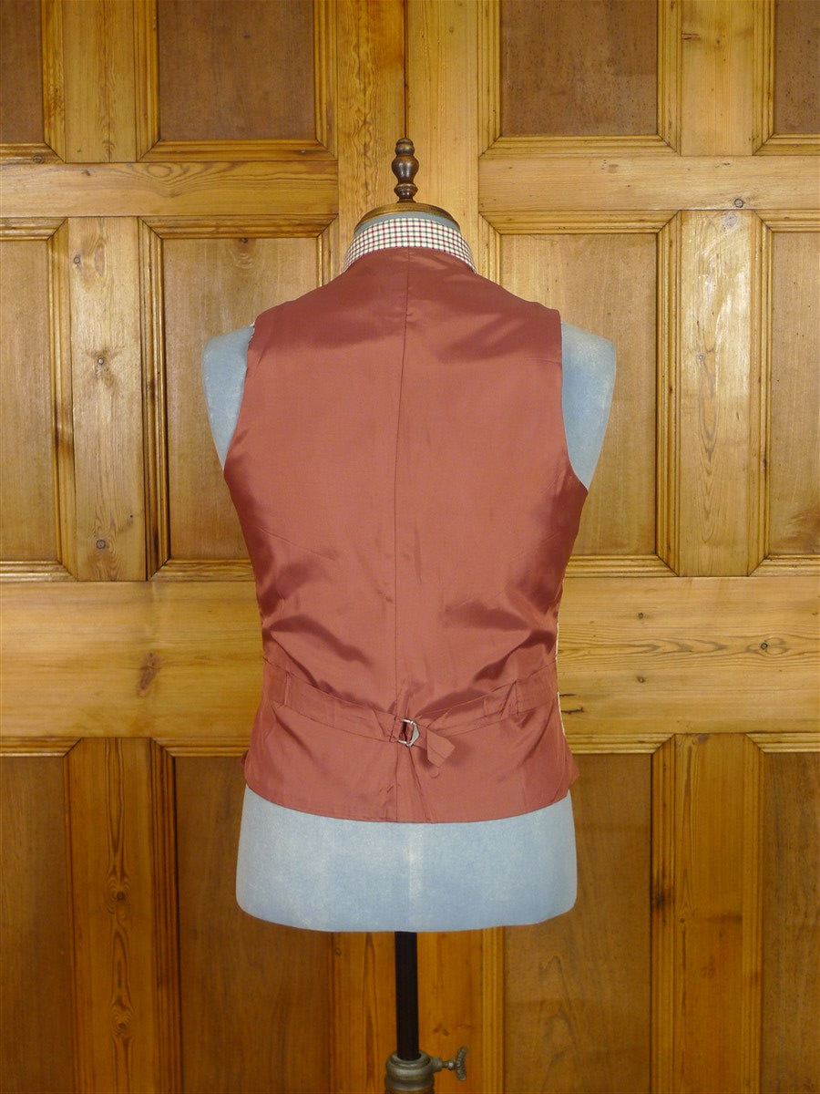 25/1065A vintage john g hardy tattersall check wool riding country waistcoat 40