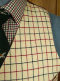 25/1065A vintage john g hardy tattersall check wool riding country waistcoat 40