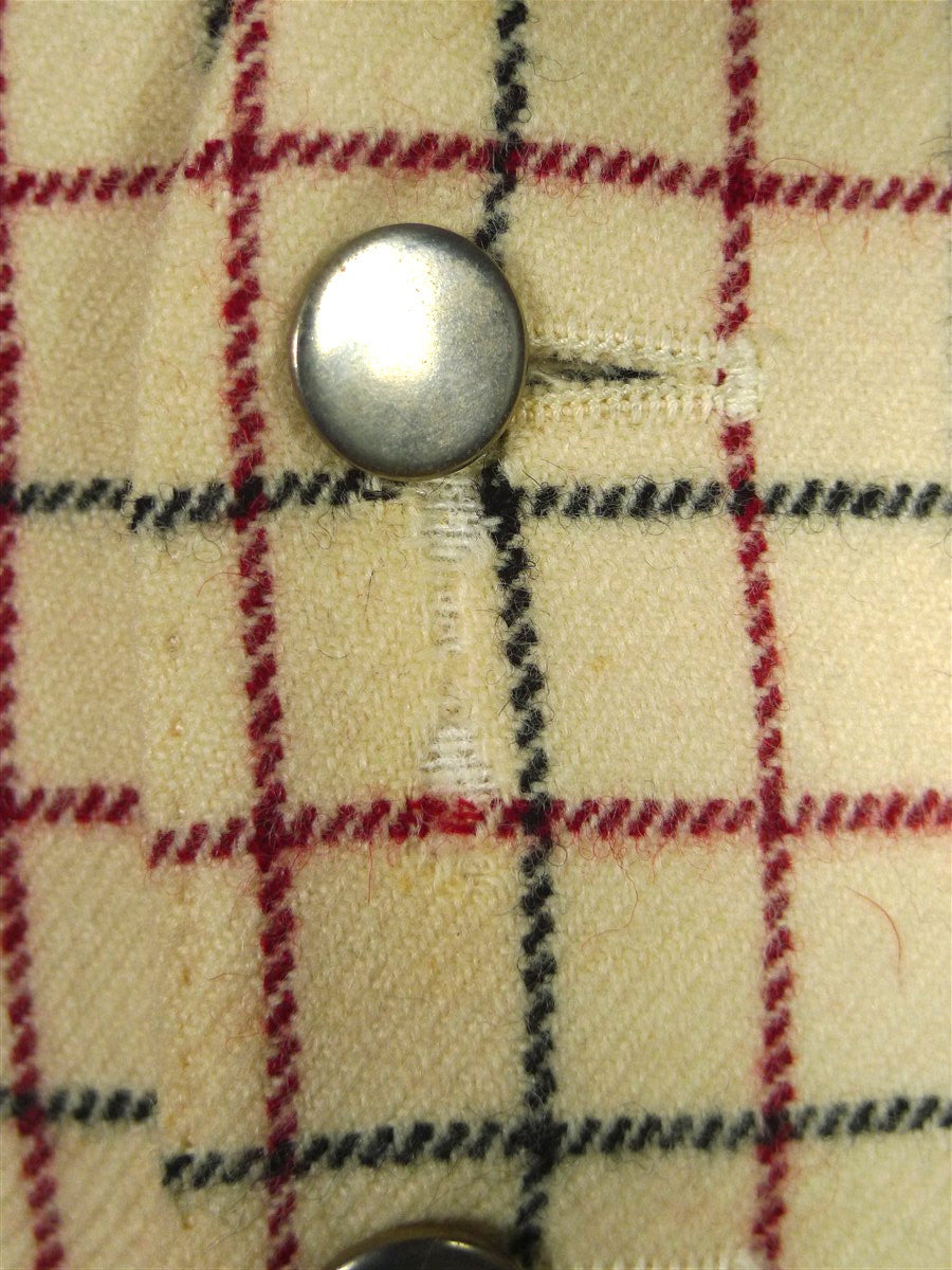 25/1065A vintage john g hardy tattersall check wool riding country waistcoat 40