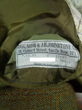 25/1080 exceptional vintage savile row bespoke green wp check tweed country suit 42 regular