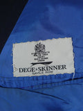 25/1078 superb 2006 dege & skinner savile row bespoke navy blue  pin-stripe d/b wool & mohair suit 46 regular