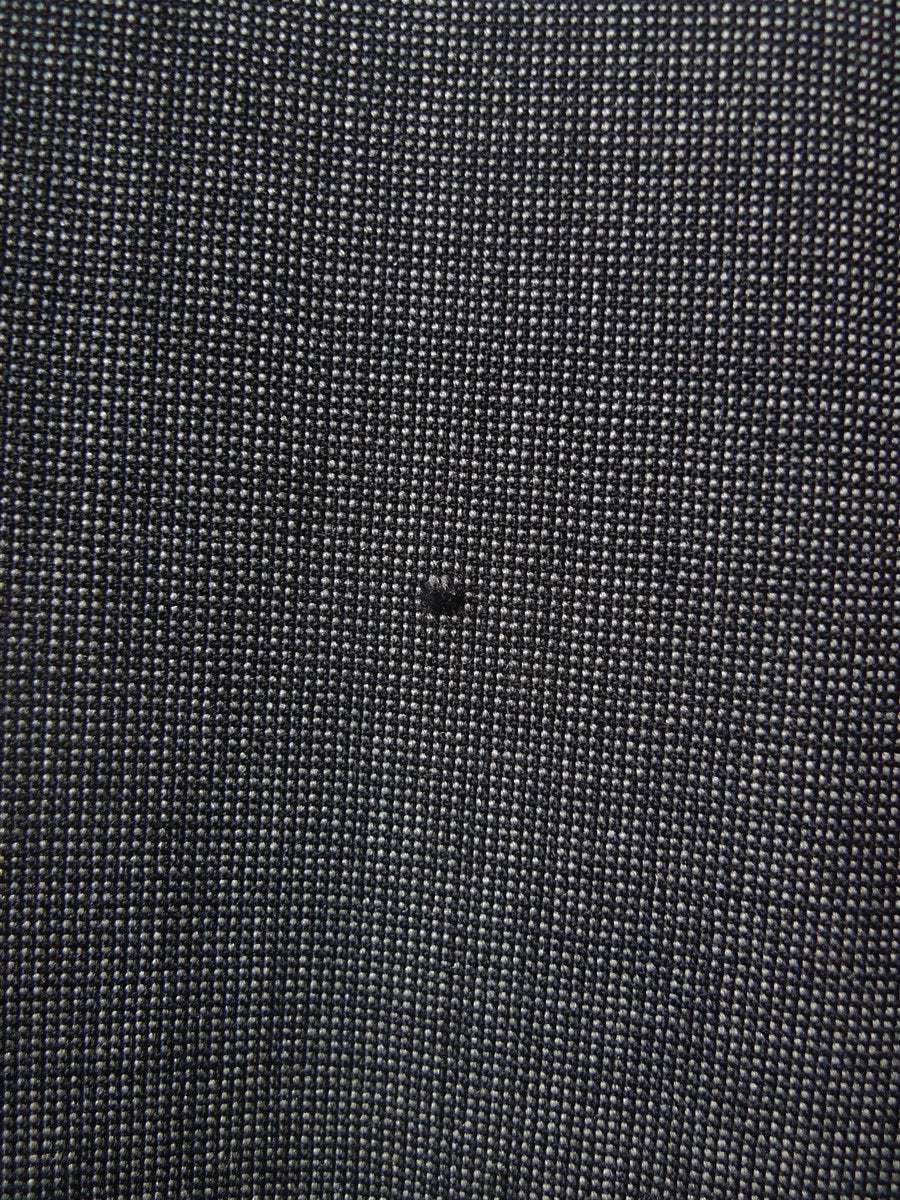 25/1079 superb 2002 dege & skinner savile row bespoke grey nailhead weave d/b worsted suit 45-46 regular