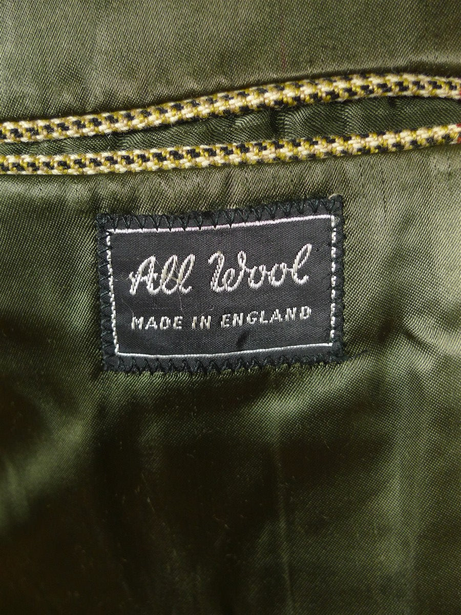 25/1067 vintage heavyweight john g hardy alsport cloth tweed hacking jacket w/ ghillie collar 37-38 regular