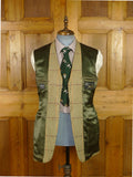 25/1067 vintage heavyweight john g hardy alsport cloth tweed hacking jacket w/ ghillie collar 37-38 regular