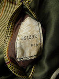 25/1067 vintage heavyweight john g hardy alsport cloth tweed hacking jacket w/ ghillie collar 37-38 regular