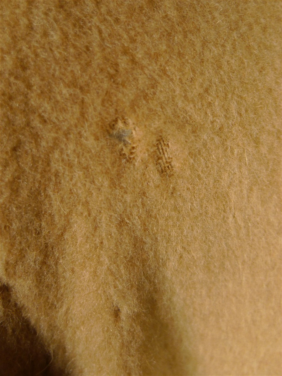 25/1086 exceptional vintage daks pure camelhair d/b polo coat overcoat w/ back strap 42