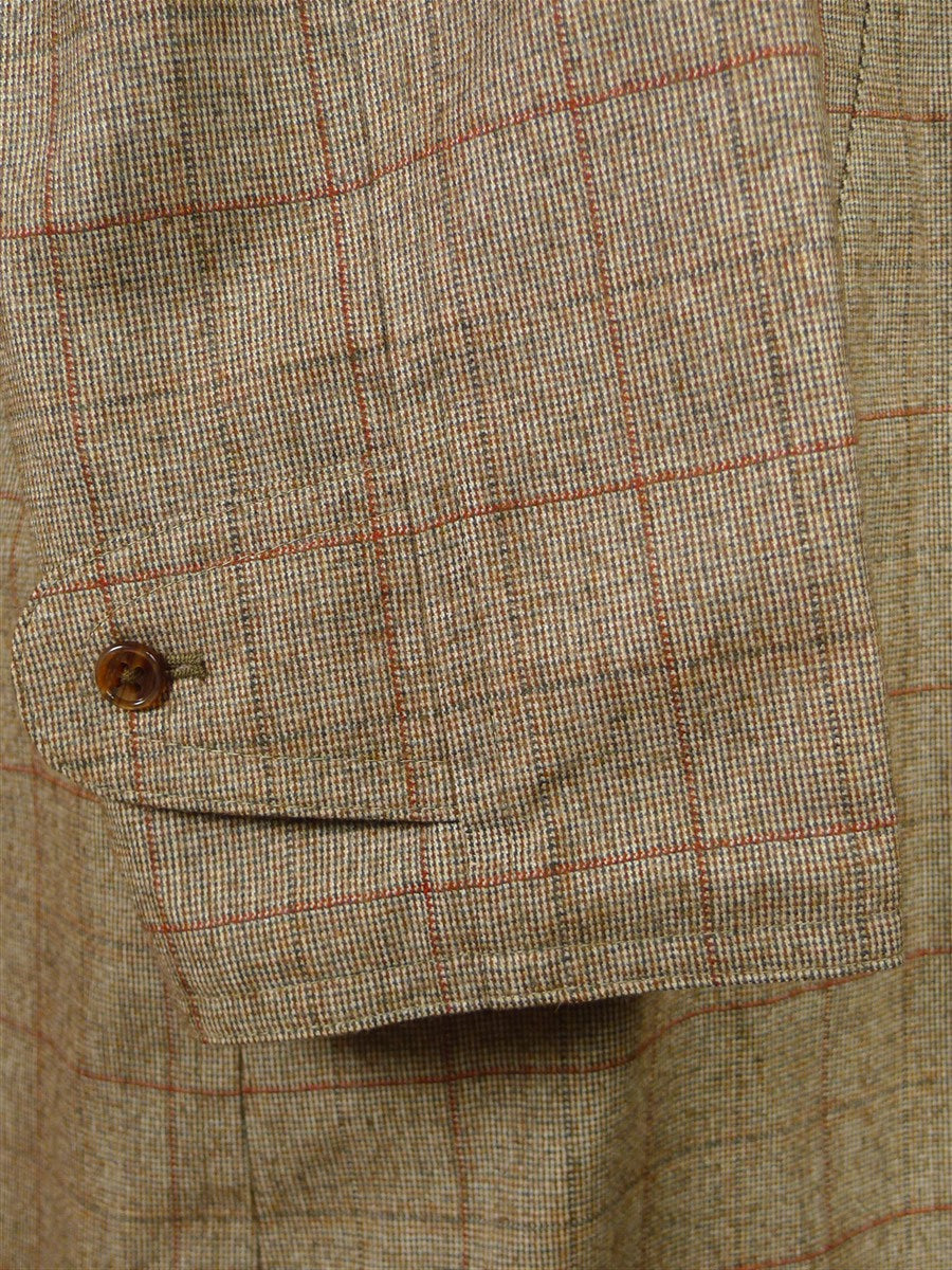 25/1089 exceptional immaculate invertere reversible beige wp check wool raincoat coat very rare 40