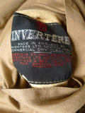 25/1089 exceptional immaculate invertere reversible beige wp check wool raincoat coat very rare 40