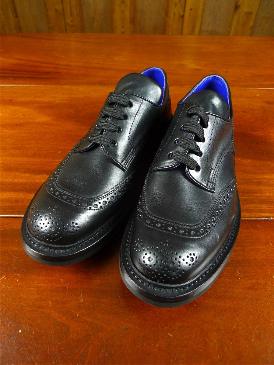 25/1090 brand new trickers x burberry black 'devon' brogues shoe rrp £900 uk 8