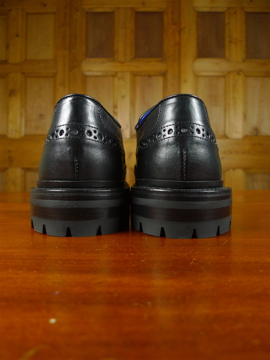 25/1090 brand new trickers x burberry black 'devon' brogues shoe rrp £900 uk 8