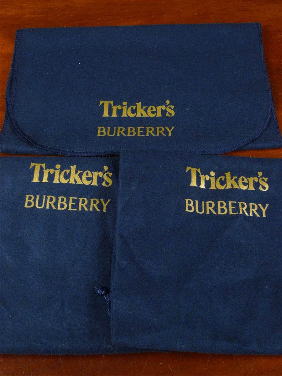 25/1090 brand new trickers x burberry black 'devon' brogues shoe rrp £900 uk 8