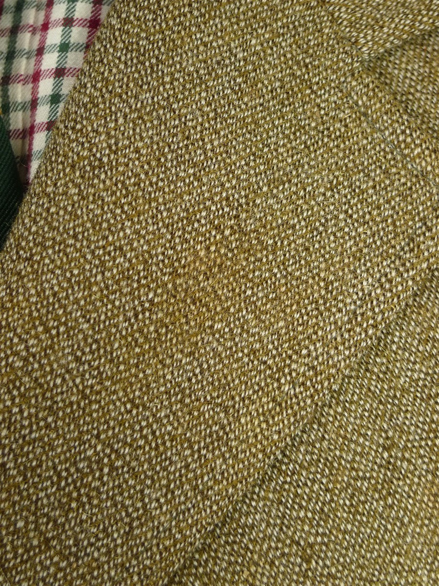 25/1099 heavyweight green keepers tweed hacking jacket 38-39 regular