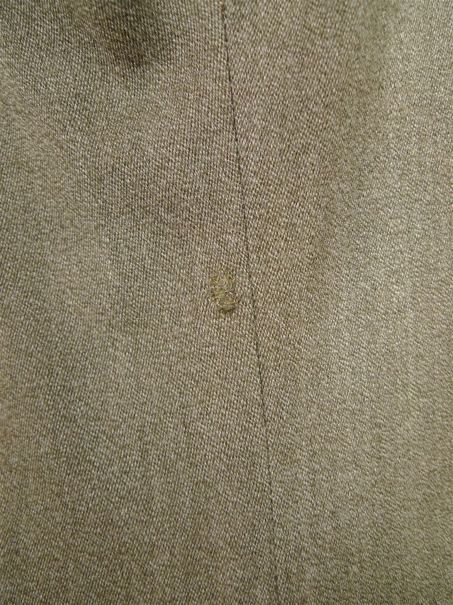 25/1117 vintage colin de'ath savile row bespoke stone ventian wool cover coat overcoat w/ velvet collar 42 regular to long