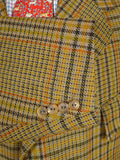 25/1111 vintage extra-heavy newbury bespoke glen check tweed hacking jacket 54 long