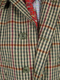 25/1103 superb immaculate haggart of aberfeldy gun check heavyweight wool field coat shooting jacket w/ wool lining 38-39
