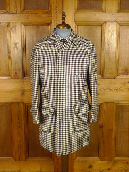 25/1104 exceptional immaculate invertere gun check tweed field coat shooting jacket 38-39