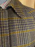 25/1105 immaculate aquascutum london glen check tweed field coat shooting jacket 45-46