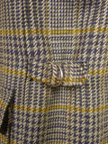 25/1105 immaculate aquascutum london glen check tweed field coat shooting jacket 45-46
