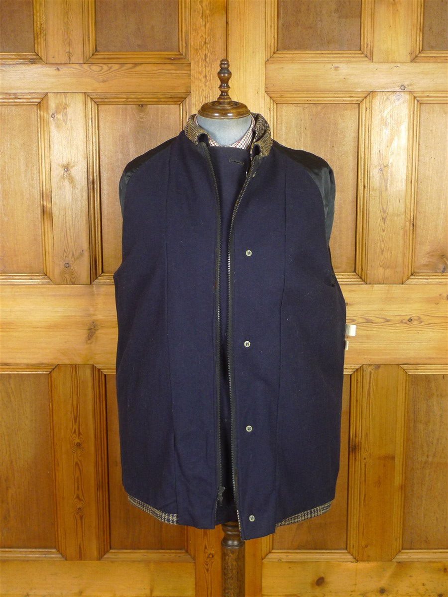25/1105 immaculate aquascutum london glen check tweed field coat shooting jacket 45-46