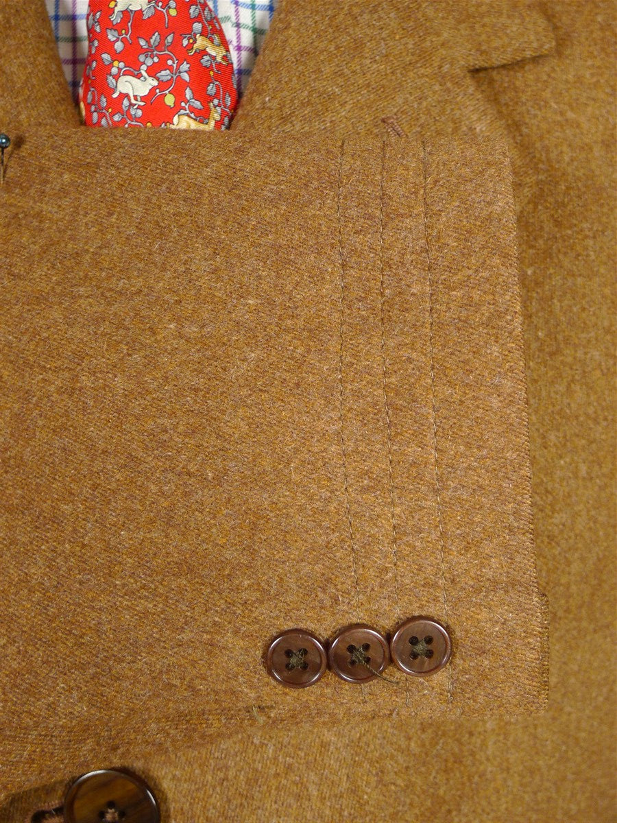 25/1114 beautiful immaculate daks russet brown brushed venetian wool covert coat overcoat 42-44 regular