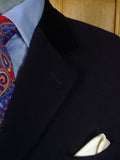 25/1116 pakeman catto carter navy blue wool chesterfield coat overcoat w/ velvet collar 40
