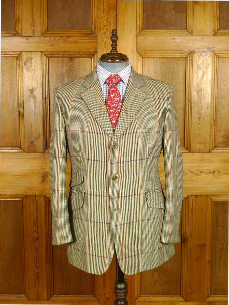 25/1092 immaculate crombie sporting check tweed sports jacket blazer 42 short