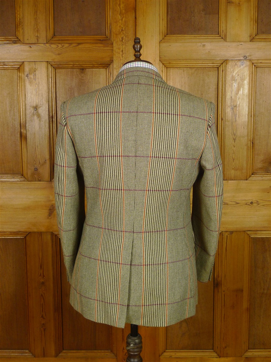 25/1092 immaculate crombie sporting check tweed sports jacket blazer 42 short