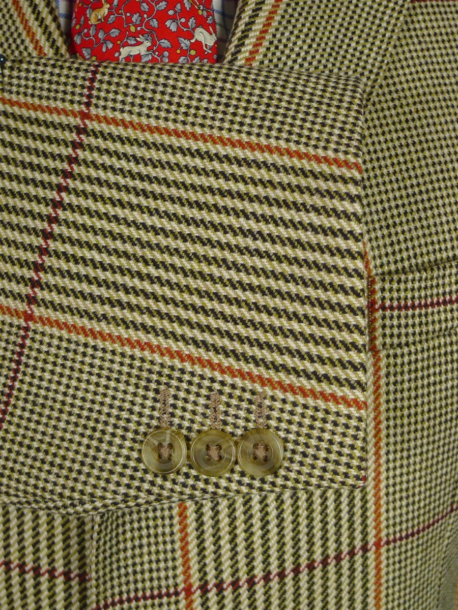 25/1092 immaculate crombie sporting check tweed sports jacket blazer 42 short