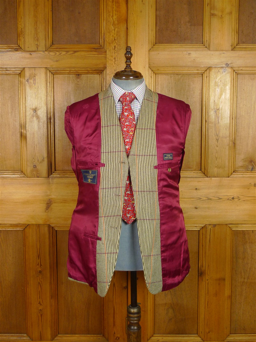 25/1092 immaculate crombie sporting check tweed sports jacket blazer 42 short