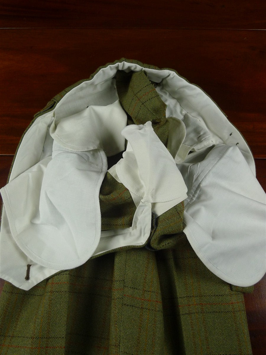 25/1120 immaculate green wp check tweed shooting breeks 36