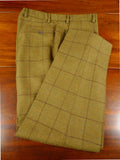 25/1122 immaculate vintage brown wp check tweed country trouser 40