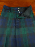 25/1124 immaculate morrison kilt makers black watch tartan evening dress trouser 30