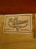 25/1126 immaculate rm williams australian heavy cotton moleskin tan brown jean trouser 38