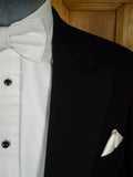 25/1132 vintage 1950s 1960s london tailor black barathea wool evening tailcoat 38 long