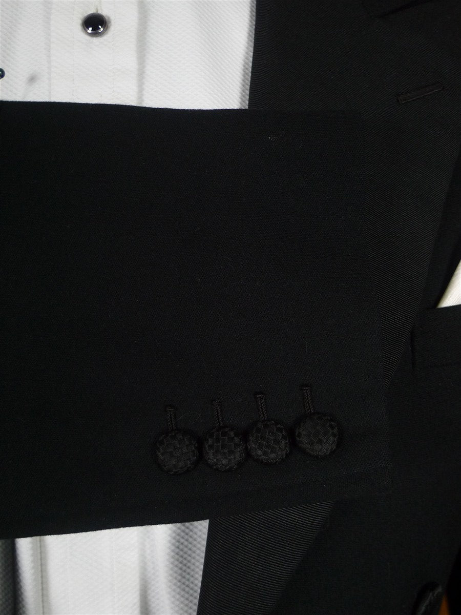 25/1132 vintage 1950s 1960s london tailor black barathea wool evening tailcoat 38 long