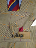 25/1129 immaculate crombie 100% wool sporting check blazer sports jacket w/ working cuff & original bag 44 regular