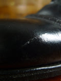 25/1150 vintage black grenson semi-brogue boot uk 10